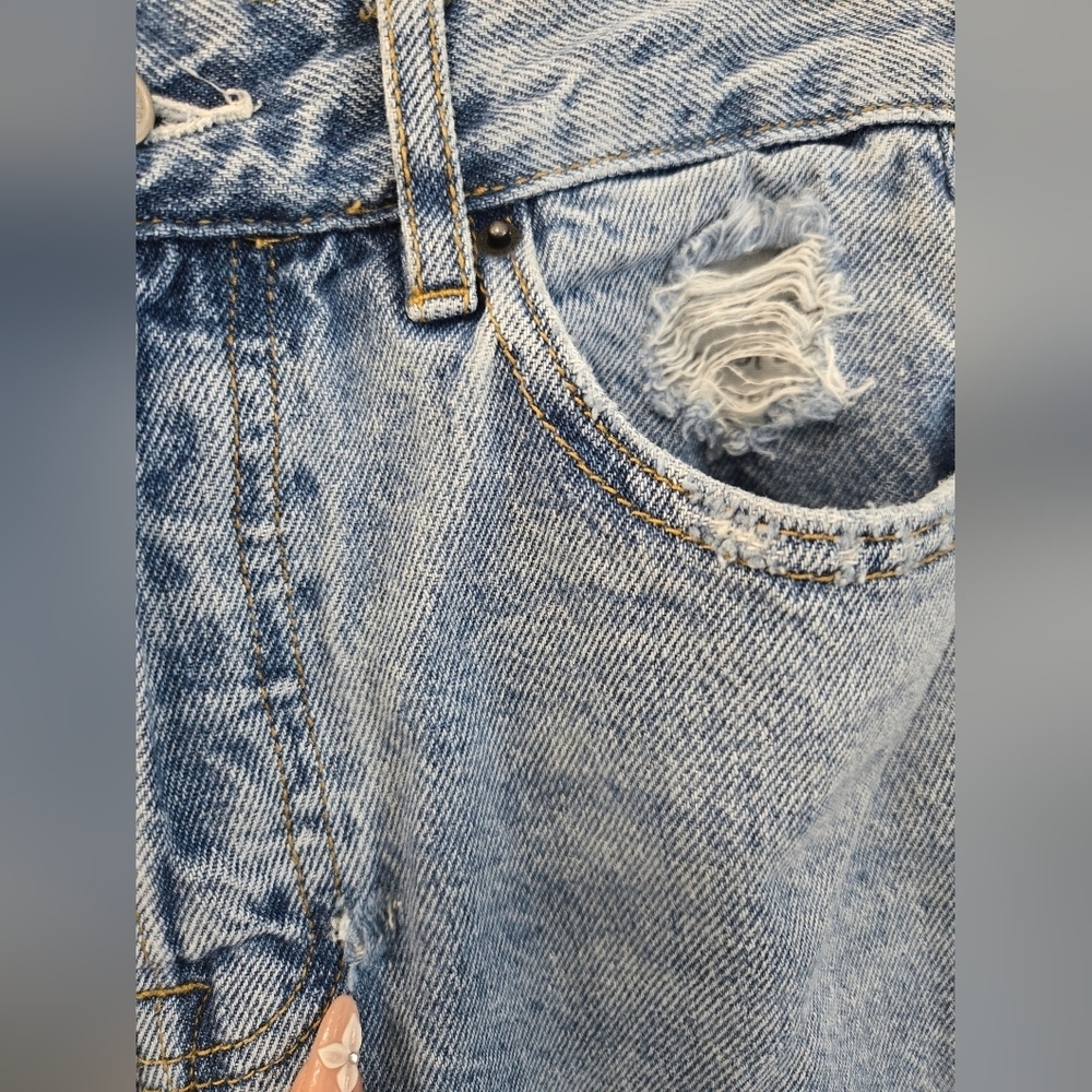PacSun High Rise Ripped Straight Leg Jeans - Picture 5 of 10